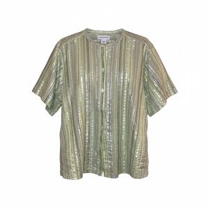 Sag Harbor XL Button Down Stripe Shirt